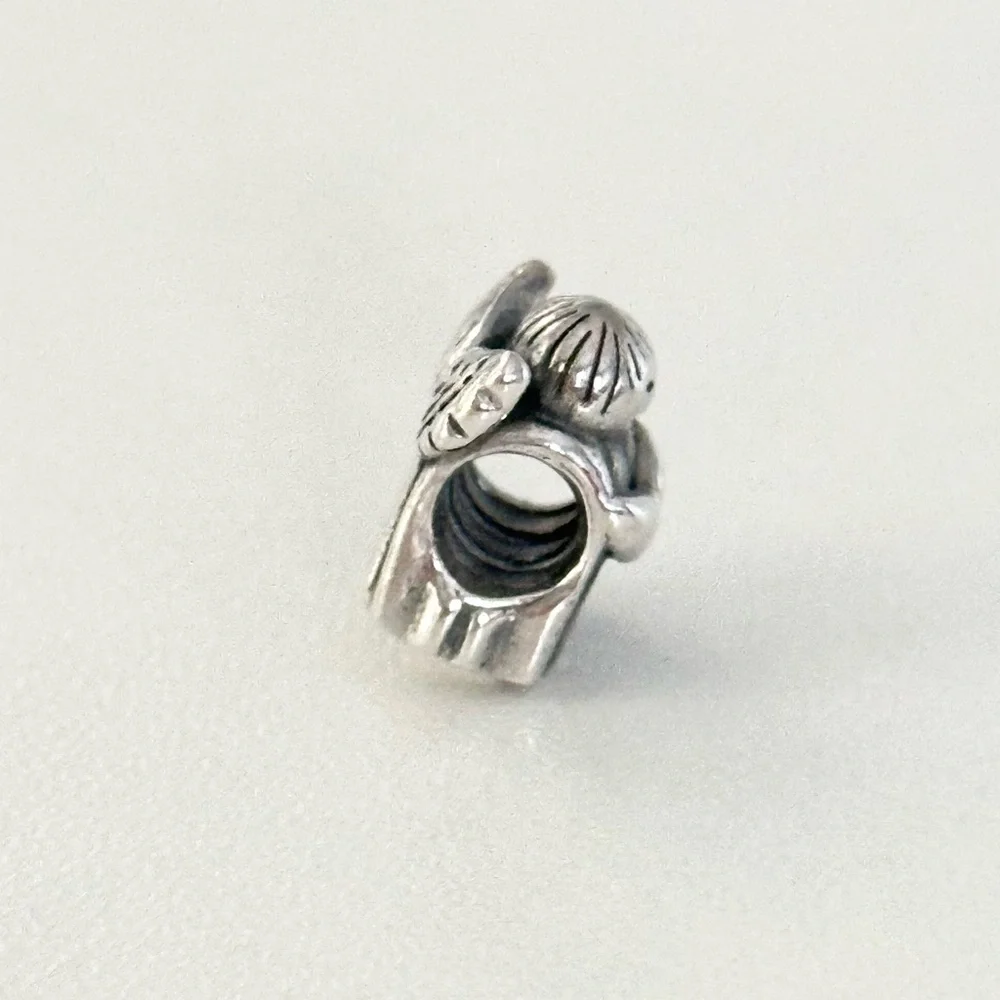 Pandora 925 Angel Of Hope Rare Retired Christmas Bead Charm